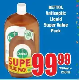 Boxer DETTOL Antiseptic Liquid Super Value Pack offer