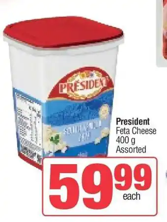 Spar Président Feta Cheese offer