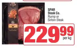 Spar SPAR Steak Co. Rump or Sirloin Steak offer