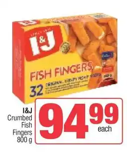 Spar I&J Crumbed Fish Fingers 800 g offer