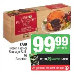 Spar SPAR Frozen Pies or Sausage Rolls offer