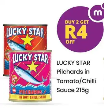 Shoprite LUCKY STAR Pilchards in Tomato/ Chilli Sauce offer