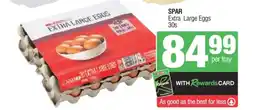 Spar SPAR Extra Large Eggs 30s offer
