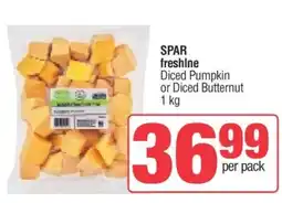 Spar SPAR freshline Diced Pumpkin or Diced Butternut offer