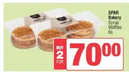 Spar SPAR Bakery Syrup Waffles 6s offer