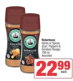 Spar Robertsons Herbs or Spices offer