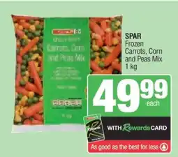 Spar SPAR Frozen Carrots, Corn and Peas Mix offer