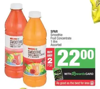 Spar SPAR Smoothie Fruit Concentrate offer