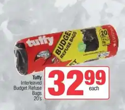 Spar Tuffy Interleaved Budget Refuse Bags 20's offer