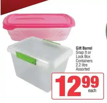 Spar Gift Barrel offer