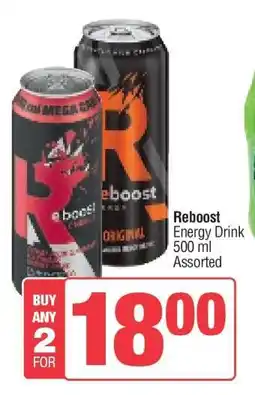 Spar Reboost Energy Drink offer