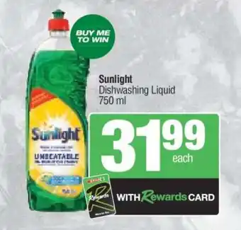 Spar Sunlight Dishwashing Liquid offer