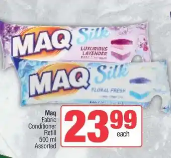 Spar MAQ FABRIC CONDITIONER REFILL offer