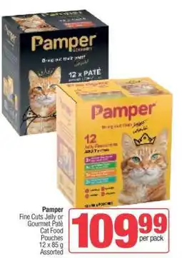 Spar Pamper Fine Cuts Jelly or Gourmet Paté Cat Food Pouches offer