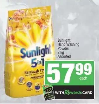 Spar Sunlight Hand Washing Powder offer