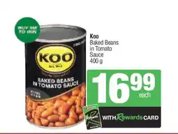 Spar Koo Baked Beans in Tomato Sauce offer