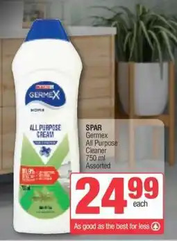 Spar SPAR Germex All Purpose Cleaner offer