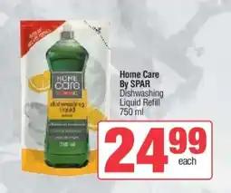 Spar Home Care By SPAR Dishwashing Liquid Refill offer