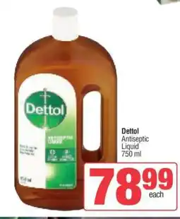 Spar DETTOL Antiseptic Liquid 750 ml offer