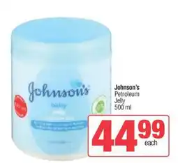 Spar Johnson's Petroleum Jelly 500 ml offer