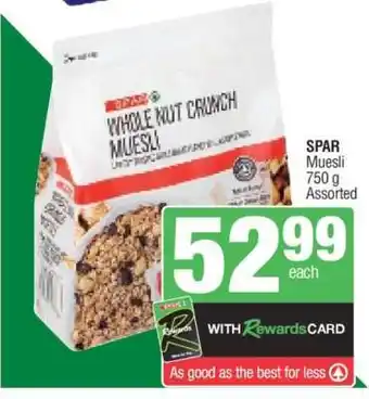 Spar SPAR Muesli offer