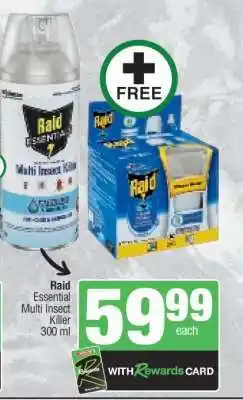 Spar Raid Essential Multi Insect Killer 300 ml offer