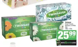 Spar Twinsaver Facial Tissues offer
