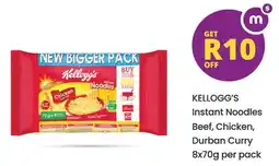 Shoprite KELLOGG'S Instant Noodles Beef, Chicken, Durban Curry offer