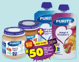 Shoprite Purity baby food jar/ pouch offer