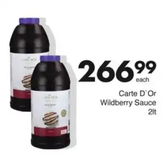 Save Hyper Carte D'Or Wildberry Sauce offer