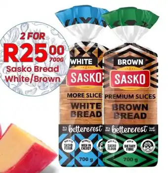 Take 'n Pay Sasko Bread White/ Brown offer
