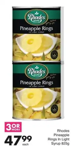 Save Hyper Rhodes Pineapple Rings In Light Syrup offer