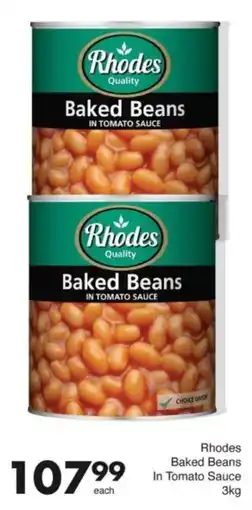 Save Hyper Rhodes Baked Beans In Tomato Sauce offer