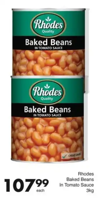 Save Hyper Rhodes Baked Beans In Tomato Sauce offer