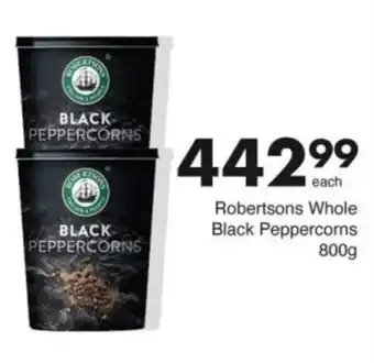 Save Hyper Robertsons Whole Black Peppercorns offer