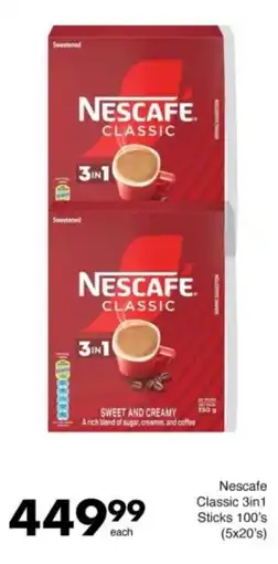 Save Hyper Nescafe Classic 3in1 Sticks offer