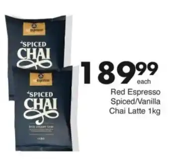 Save Hyper Red Espresso Spiced/ Vanilla Chai Latte offer