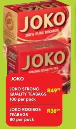 Shoprite Joko rooibos teabags offer