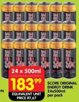 Shoprite Score original energy drink offer