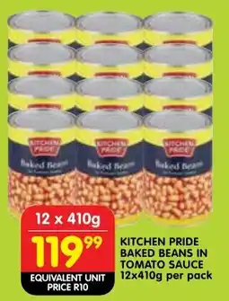 Shoprite Kitchen pride baked beans in tomato sauce offer