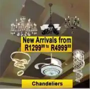 K Carrim Chandeliers-Each offer