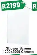 K Carrim Shower Screen (Chrome) 1200 x 2000 offer