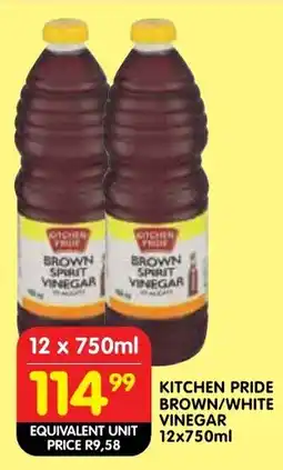 Shoprite Kitchen pride brown/ white vinegar offer