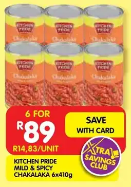 Shoprite Kitchen pride mild & spicy chakalaka offer