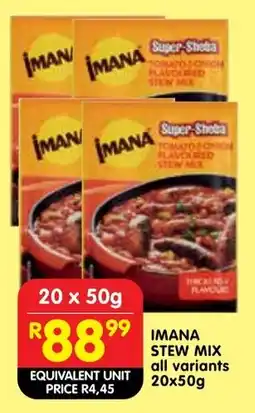 Shoprite Imana stew mix all variants offer