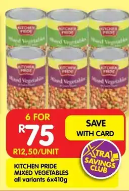 Shoprite Kitchen pride mixed vegetables all variants offer