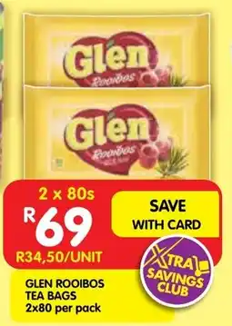 Shoprite Glen rooibos tea bags offer