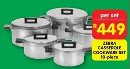 Shoprite Zebra casserole cookware set offer