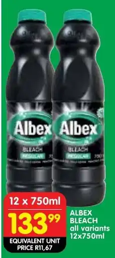 Shoprite Albex bleach all variants offer