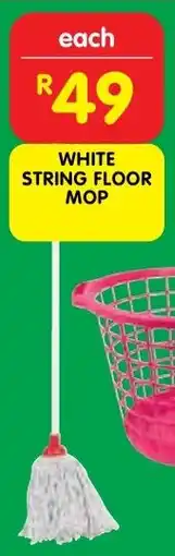Shoprite White string floor mop offer